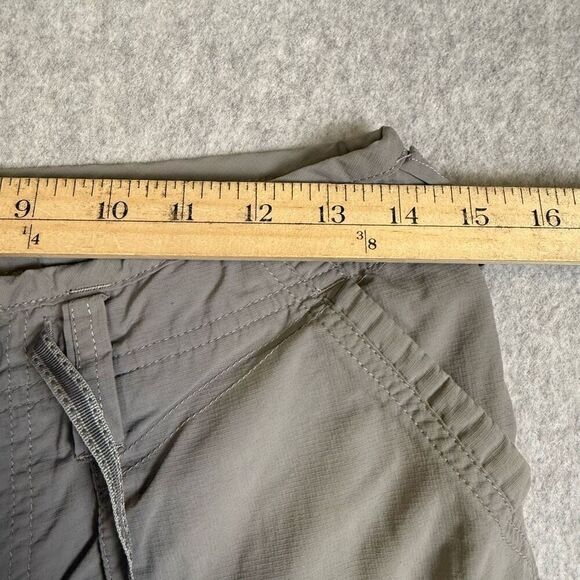 The North Face Womens Size 4 Long Pants Olive Green Drawstring Waist Pockets - Picture 8 of 9
